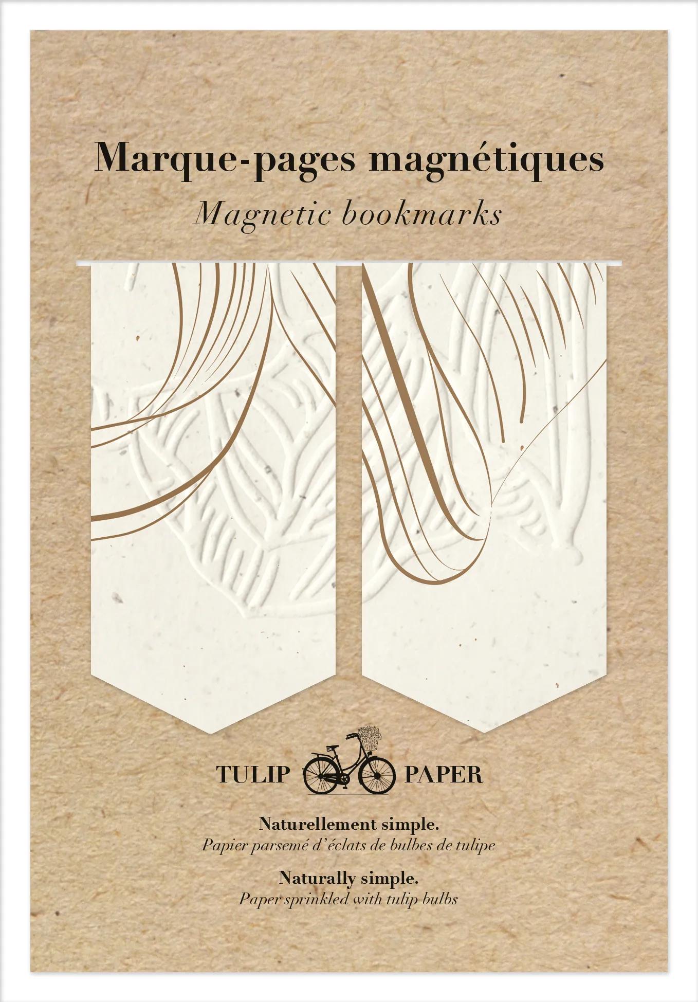 Tulip paper, Set of 2 magnetic bookmarks 10,5x15,5cm (Pack x10)