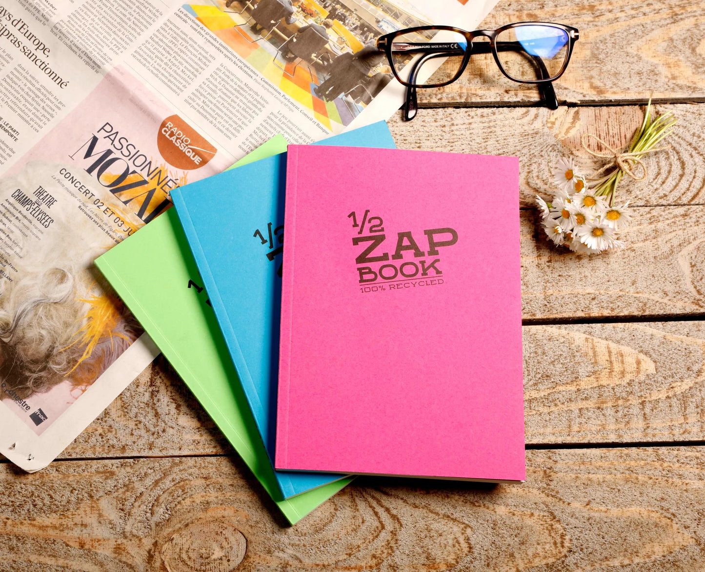 1/2 Zap Book book spiral 80F A6 80g - Random (Pack x10)