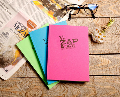1/2 Zap Book carnet spiralé 80F A6 80g - Aléatoire (lot de 10)