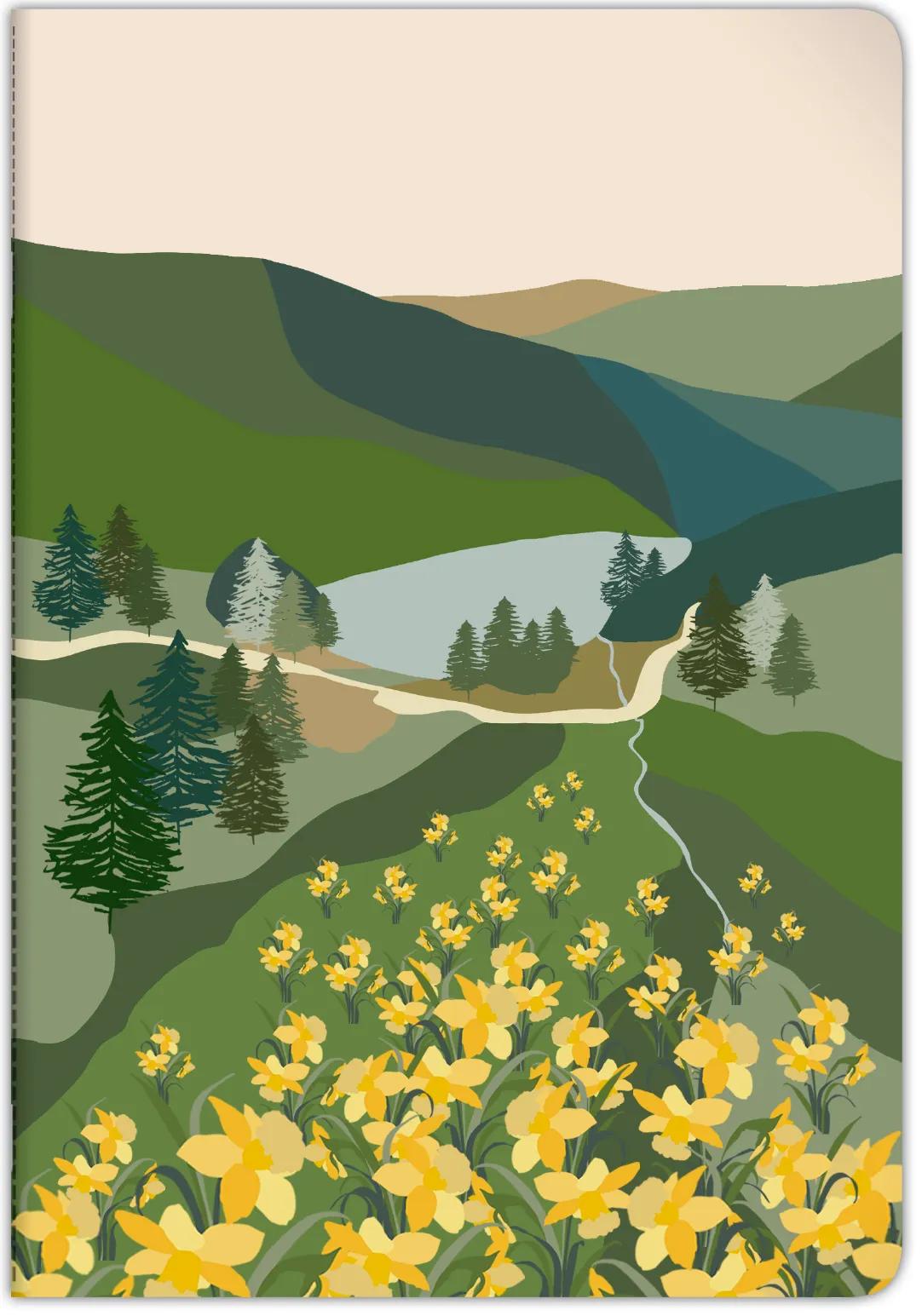 La Vie en Vosges, Cahier genäht Draht A4 21x29,7 cm, 96 Seiten, gefüttert und Rand, Arsch. (Paket x10)