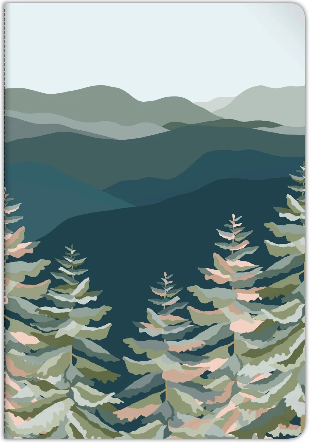 La Vie en Vosges, Cahier genäht Draht A4 21x29,7 cm, 96 Seiten, gefüttert und Rand, Arsch. (Paket x10)