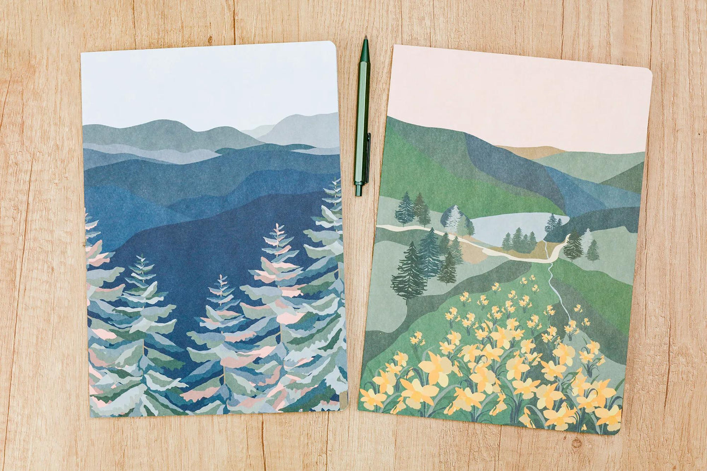 La Vie en Vosges, Cahier genäht Draht A4 21x29,7 cm, 96 Seiten, gefüttert und Rand, Arsch. (Paket x10)