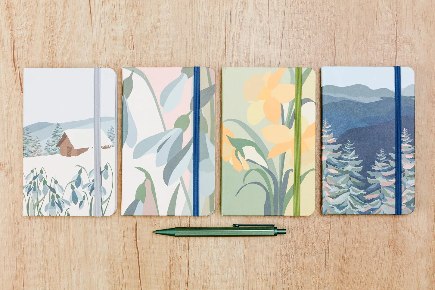 La Vie en Vosges, La Vie en Vosges, Carnet remarquée rigide A6 10,5x14,8 cm, 96 pages, plain, elastic closure, ass. (Pack x4)