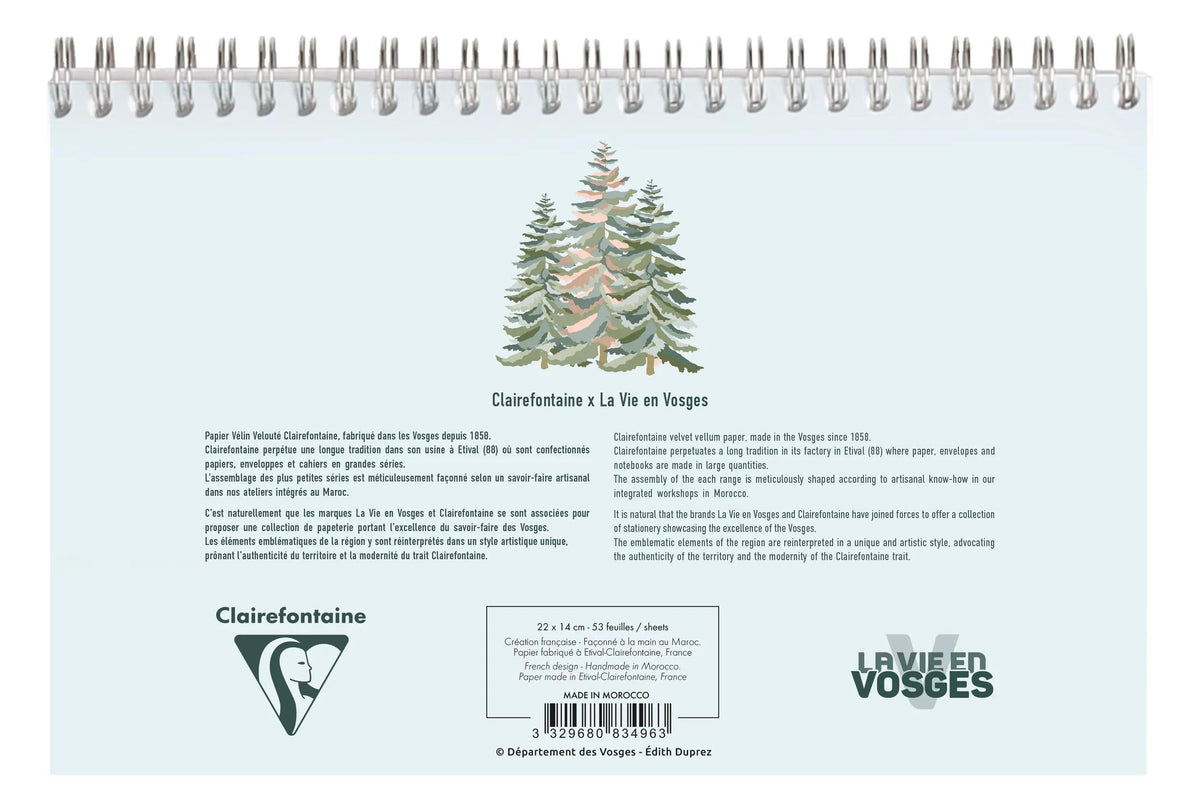 La Vie en Vosges, Bloc planner testa legante integrale 22x14 cm 53 fogli stampati (confezione da 5)
