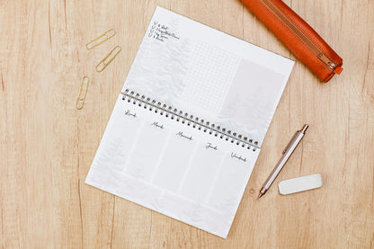 La Vie en Vosges, Bloc planner testa legante integrale 22x14 cm 53 fogli stampati (confezione da 5)