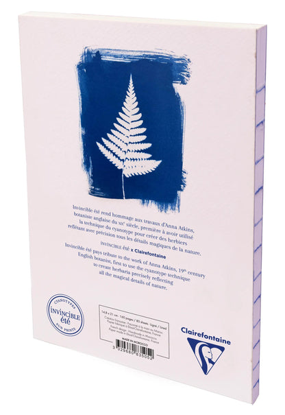 Cyanotyp, Booklet flexible Broschüre A5 14,8x21 cm, 160 Seiten, Zeile, roh zurück, Arsch. (4er-Pack)