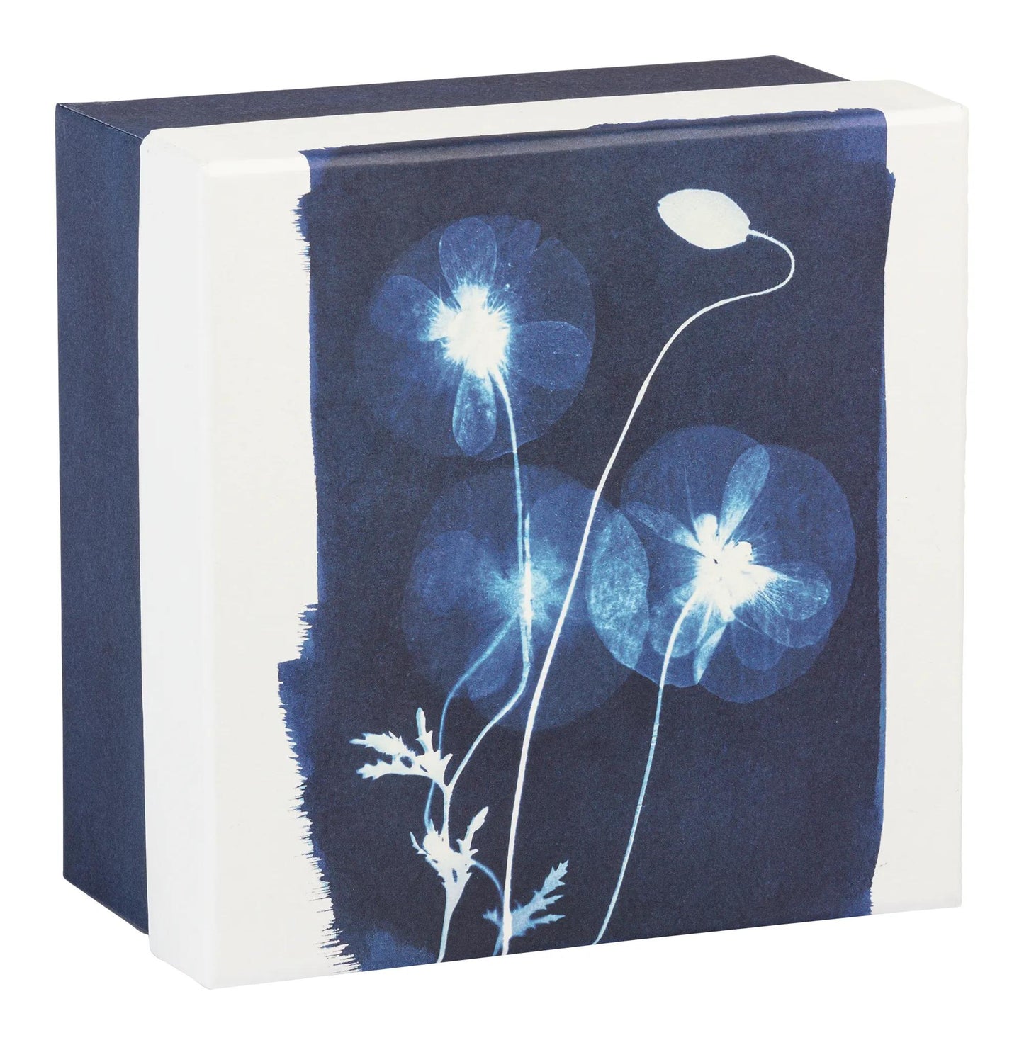 Cyanotype, Set di 3 caselle quadrate 25x25x12 cm, 20x20x11cm, e 16x16x10 cm (Pacchetto x2)