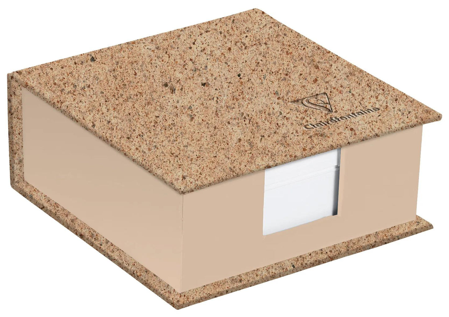 Jeans et Cocoa, Blockwürfel 11 x 11 x 5 cm, 320 Blatt, Kakao - Kakao (Paket x4)