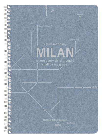Jeans métro, Cahier reliure intégrale A4 - 21 x 29,7 cm, 148 pages, Ligné + marge, ass. - Bleu jeans (lot de 5)