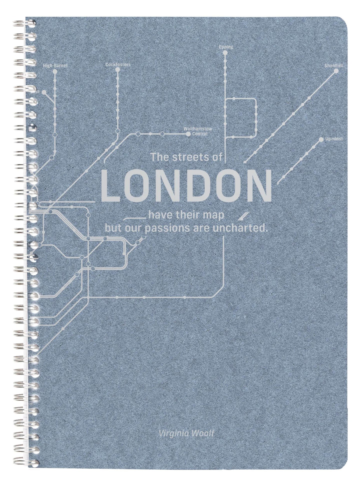 Metro Jeans, Complete binding book A4 - 21 x 29.7 cm, 148 pages, Lined + margin, ass. - Blue jeans (Pack x5)