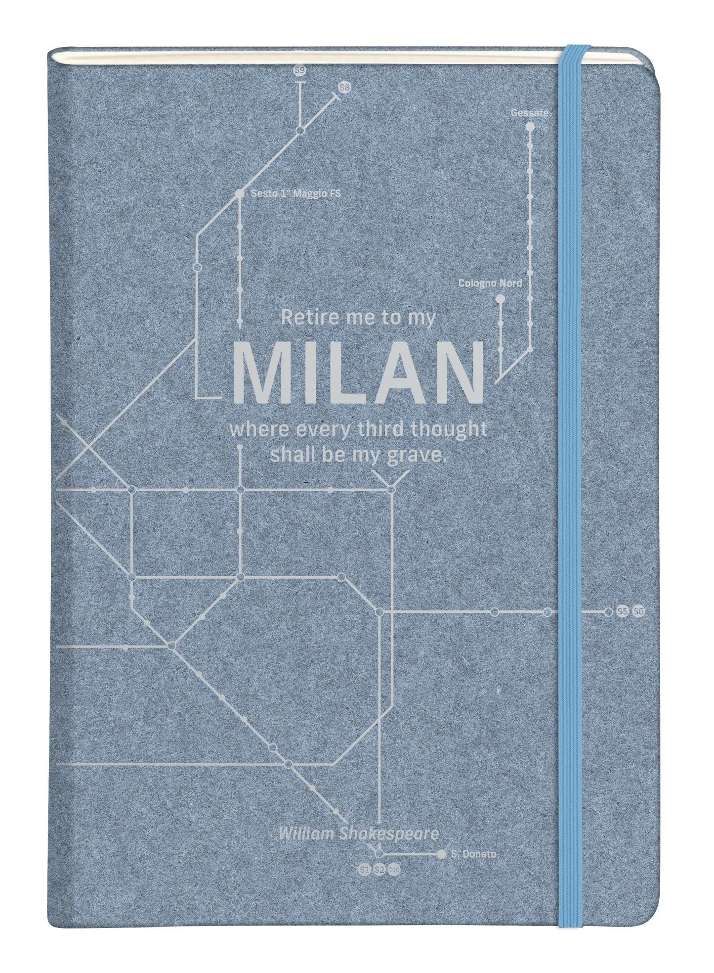 Metro Jeans, A5 hard-wrapped notebook - 14.8 x 21 cm, 96 pages, lineed, bellow pocket, ass. - Blue jeans (Pack x5)
