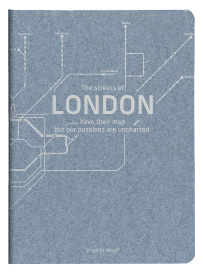 Metro Jeans, Password Book genäht Draht A5 - 14,8 x 21 cm, 32 bedruckte Seiten, Arsch. - Blaue Jeans (5er-Pack)