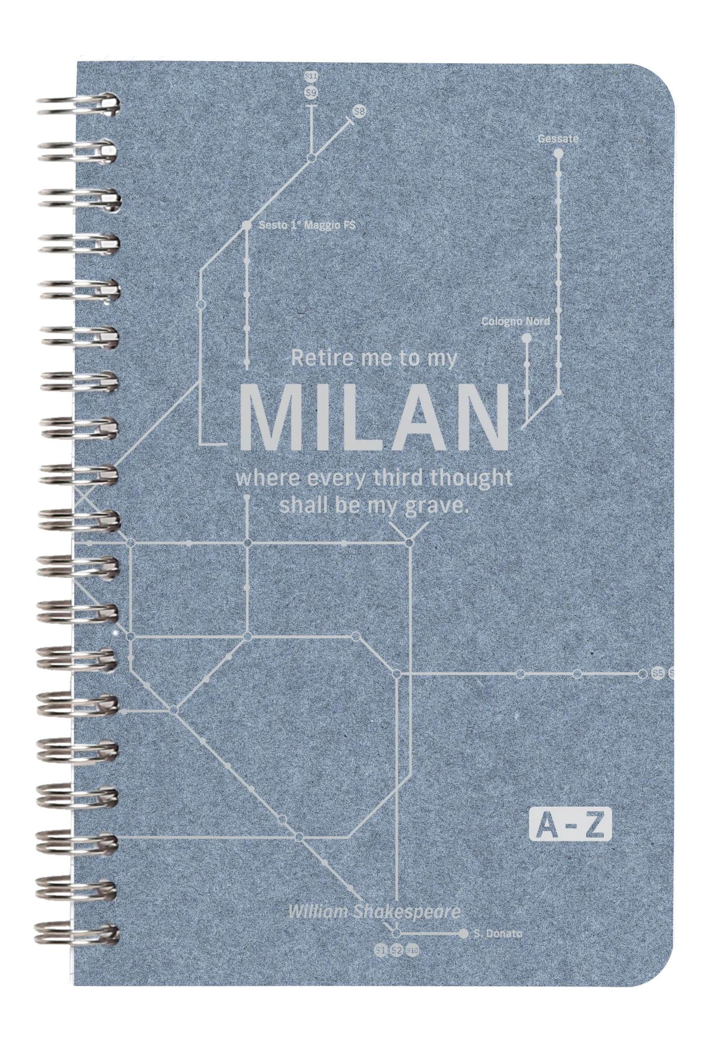 Metro Jean, Book directory integral binder 11 x 17 cm 100 pages, lined, ass. - Blue jeans (Pack x5)
