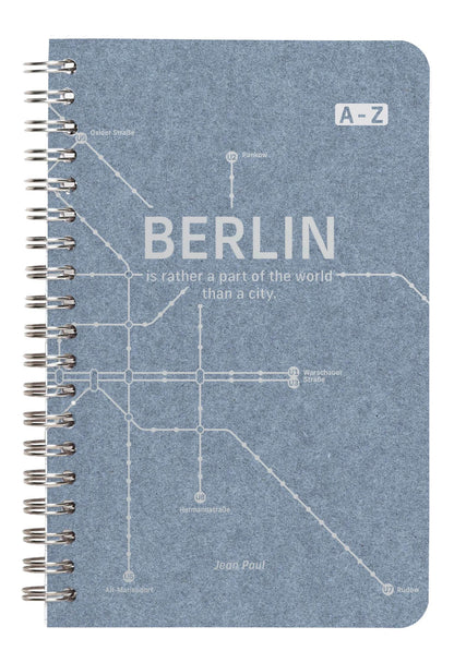 Metro Jean, Buchverzeichnis integraler Binder 11 x 17 cm 100 Seiten, gefüttert, Arsch. - Blaue Jeans (5er-Pack)