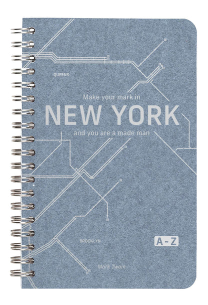 Metro Jean, Buchverzeichnis integraler Binder 11 x 17 cm 100 Seiten, gefüttert, Arsch. - Blaue Jeans (5er-Pack)