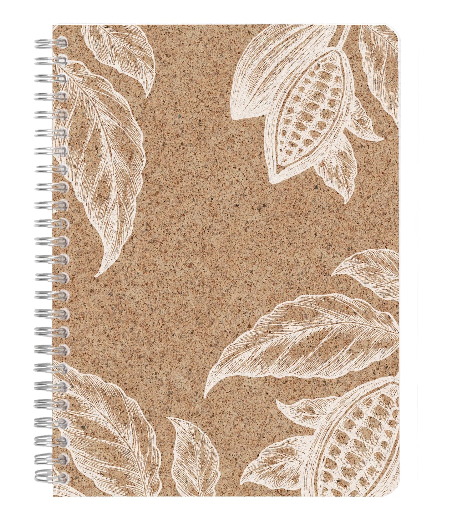 Kakaomuster, Buche vollständige Bindung A5 - 14,8 x 21 cm, 148 Seiten, Gefüttert, Arsch. - Cocoa (Paket x6)