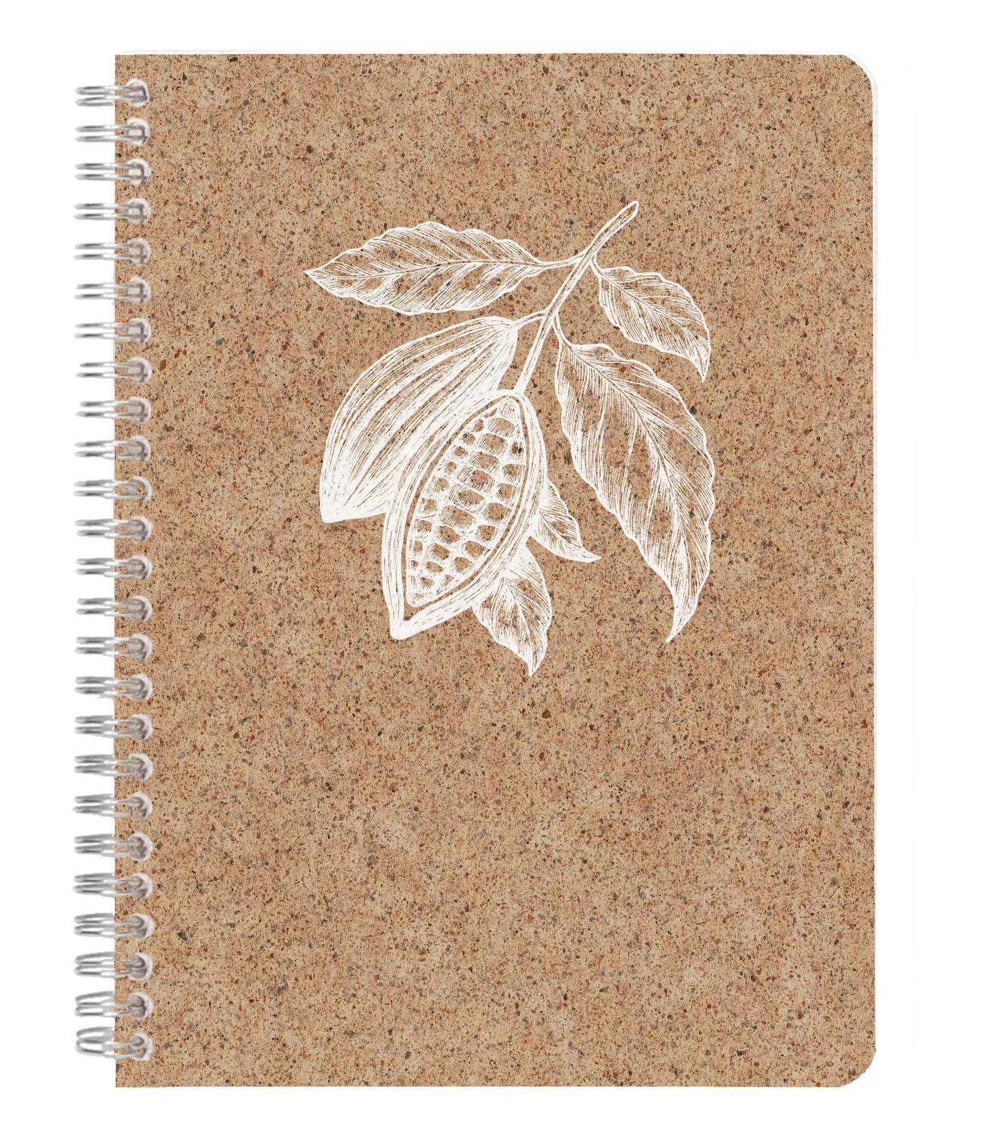 Kakaomuster, Buche vollständige Bindung A5 - 14,8 x 21 cm, 148 Seiten, Gefüttert, Arsch. - Cocoa (Paket x6)