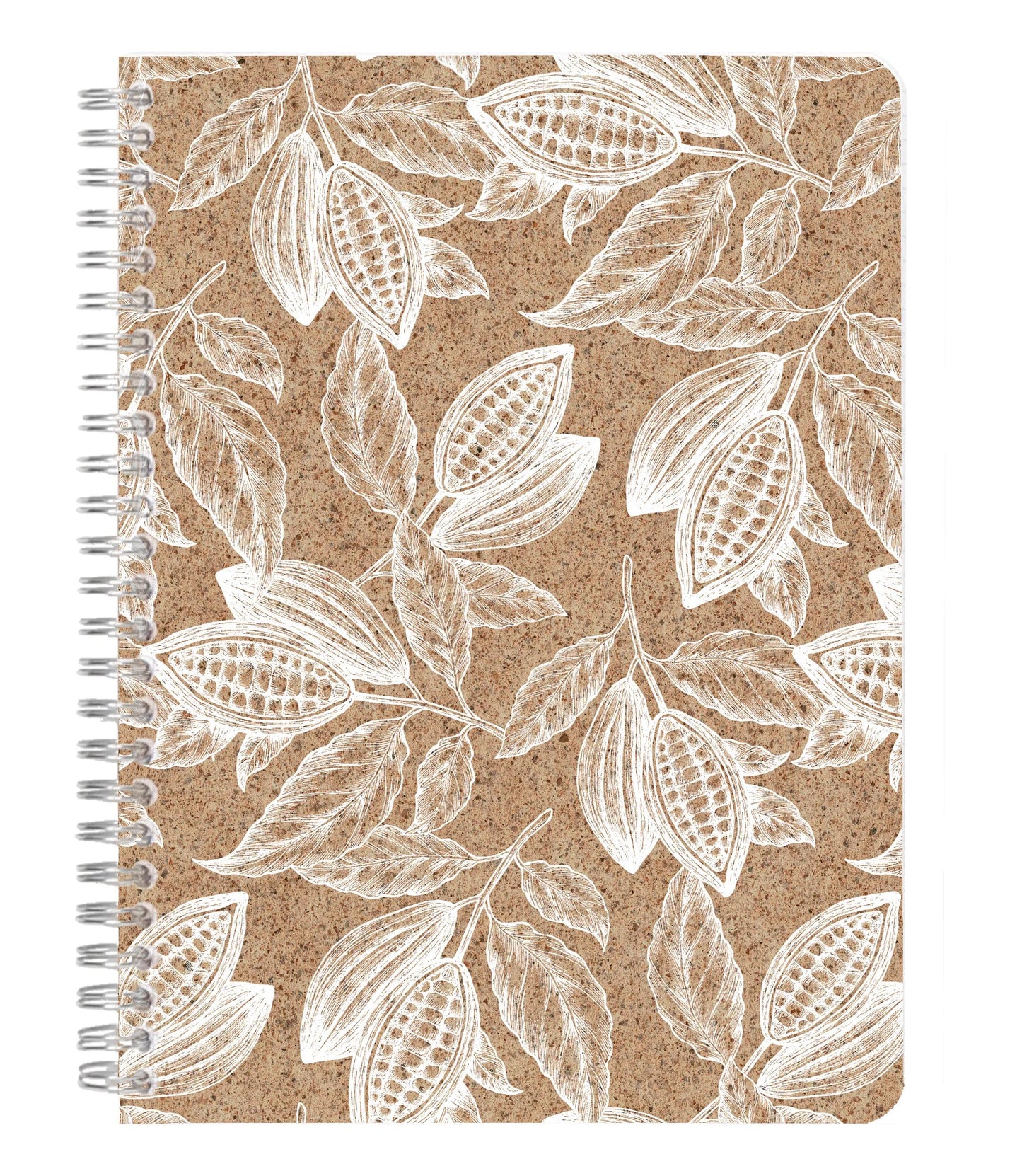 Kakaomuster, Buche vollständige Bindung A5 - 14,8 x 21 cm, 148 Seiten, Gefüttert, Arsch. - Cocoa (Paket x6)