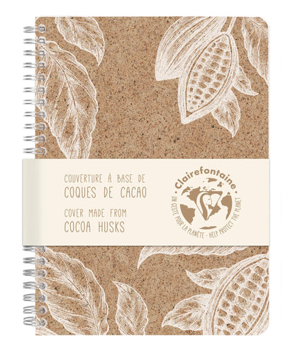 Cocoa motif, Carnet reliure intégrale A5 - 14,8 x 21 cm, 148 pages, Ligné, ass. - Cacao (lot de 6)