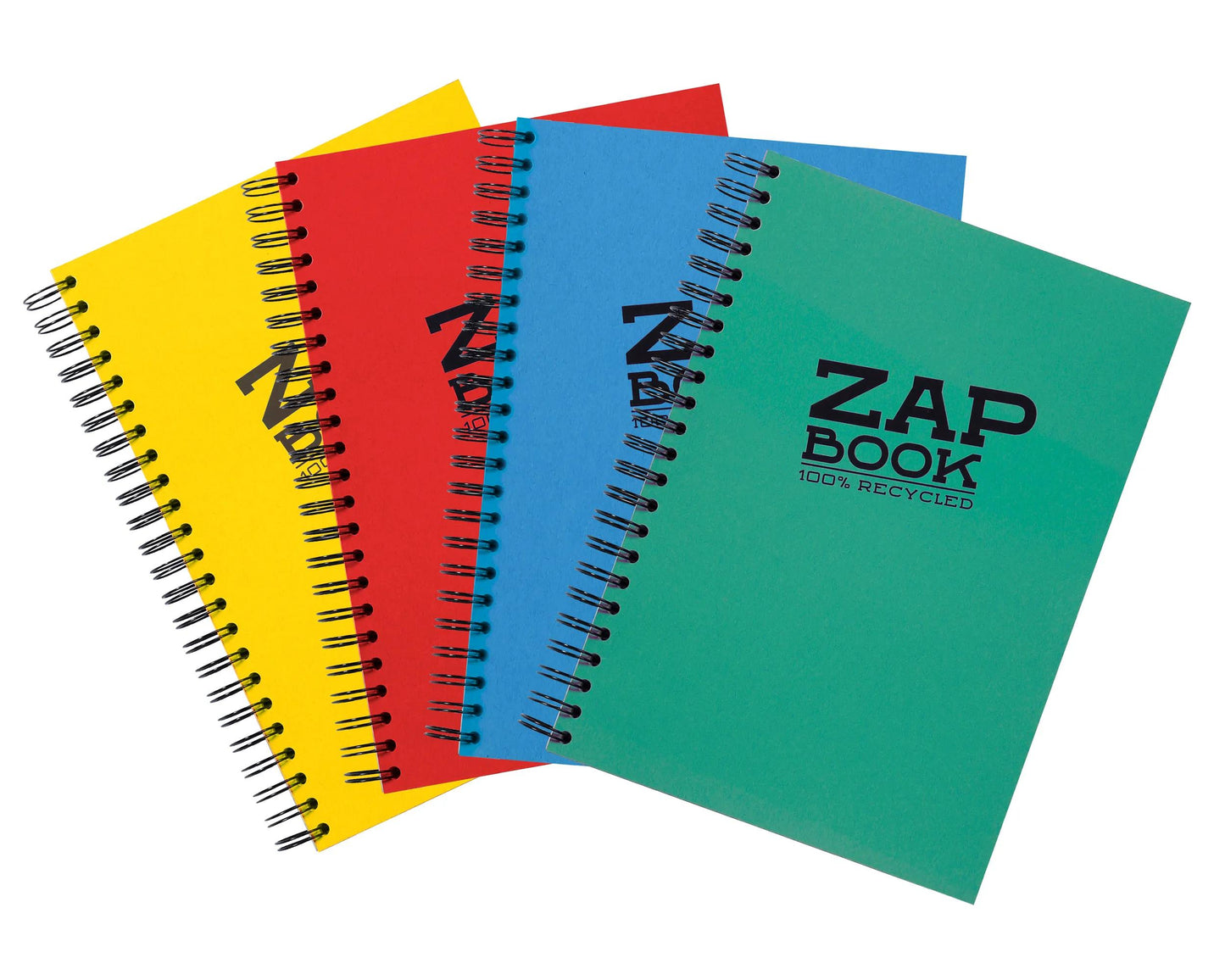 Zap Book notebook spiral 160F A4 80g - Mixed set (Pack x5)