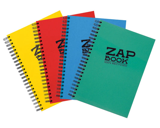 Zap Book notebook spiral 160F A4 80g - Mixed set (Pack x5)
