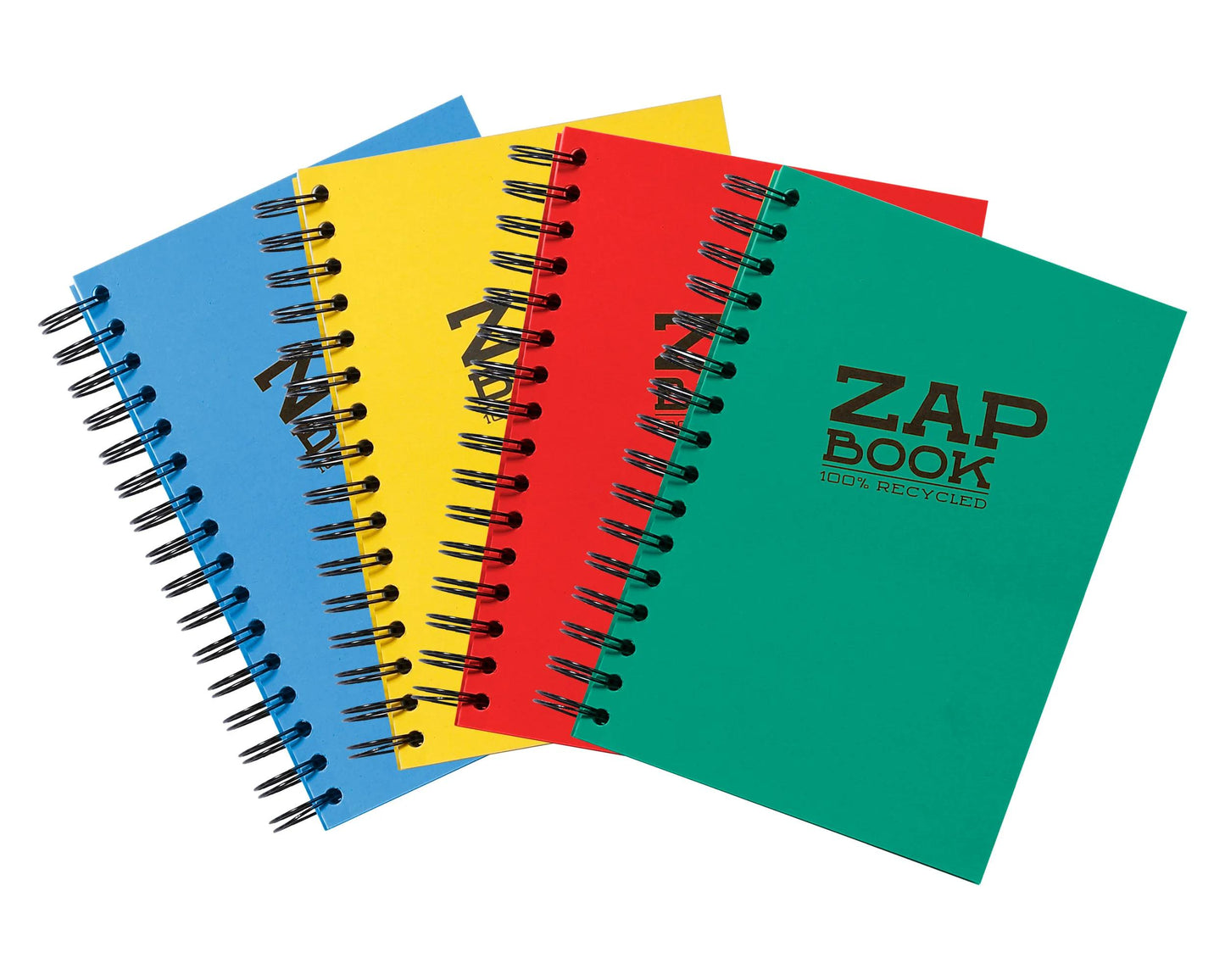 Zap Book notebook spiral 160F A5 80g - Mixed set (Pack x5)