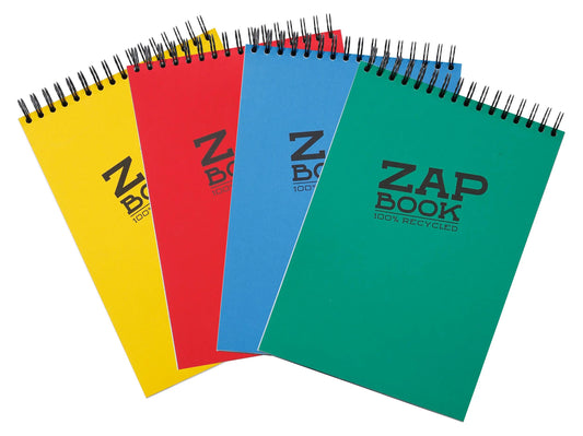 Zap Book spiral block 160F A4 80g - Mixed set (Pack x5)