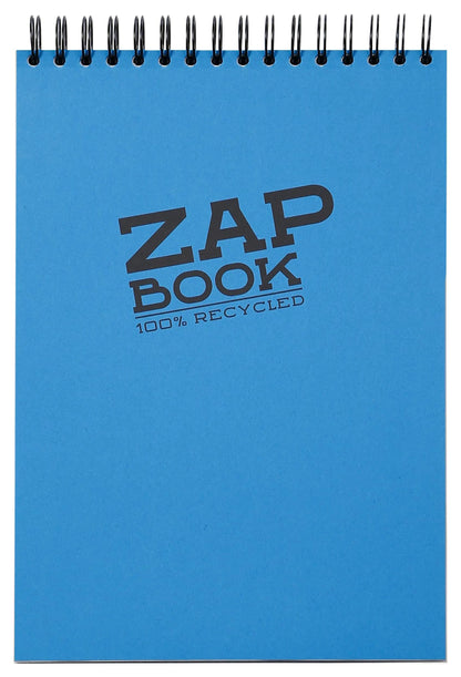 Zap Book bloc spiralé 160F A4 80g - Assortiment mixte (lot de 5)