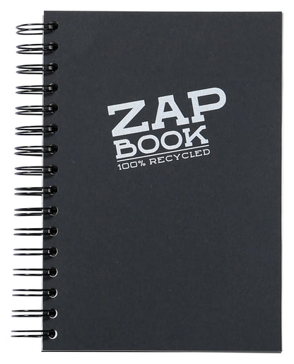Zap Prenota libro spirale 160F A5 80g - Nero (confezione da 5)