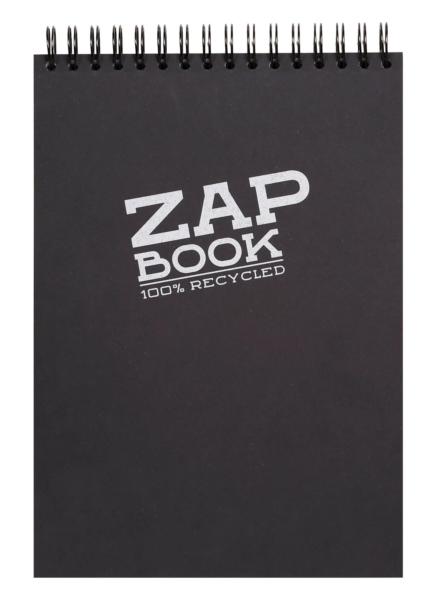 Zap Book block spiral 160F A4 80g - Black (Pack x5)
