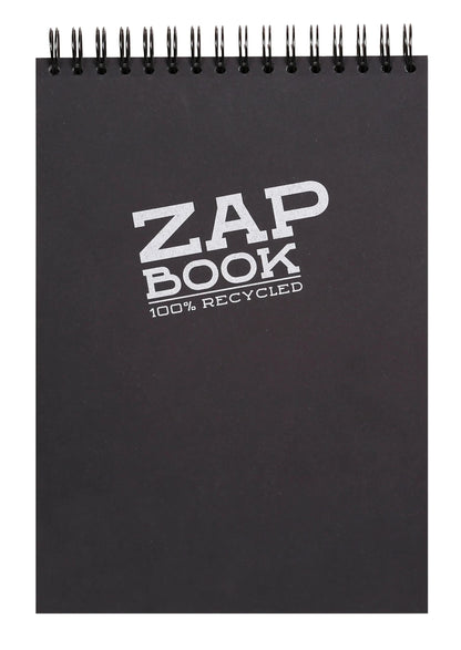 Zap Book bloc spiralé 160F A4 80g - Noir (lot de 5)