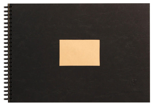 Kraft album spiralé 60F A4 90g - Noir (lot de 5)