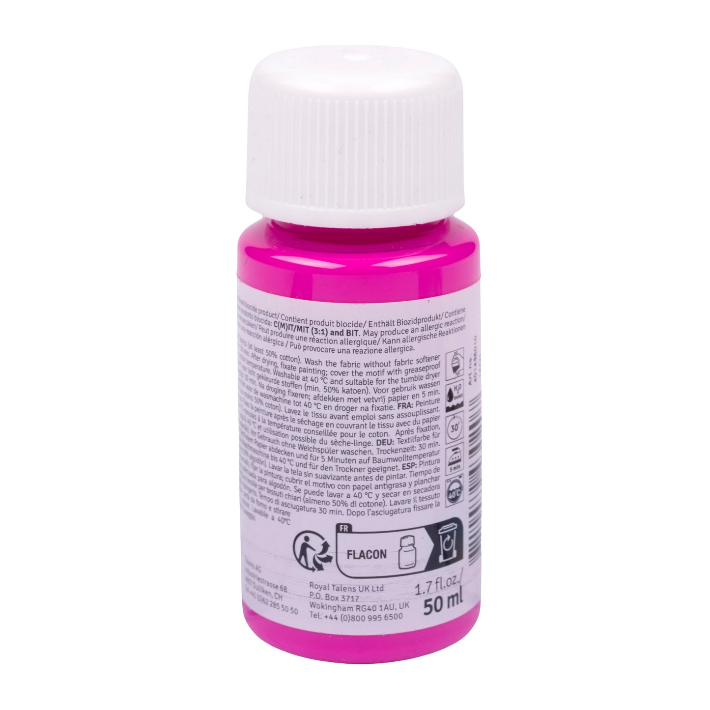 Talens creazione d'arte Bottiglia tessile 50 ml Bold rosa 3501
