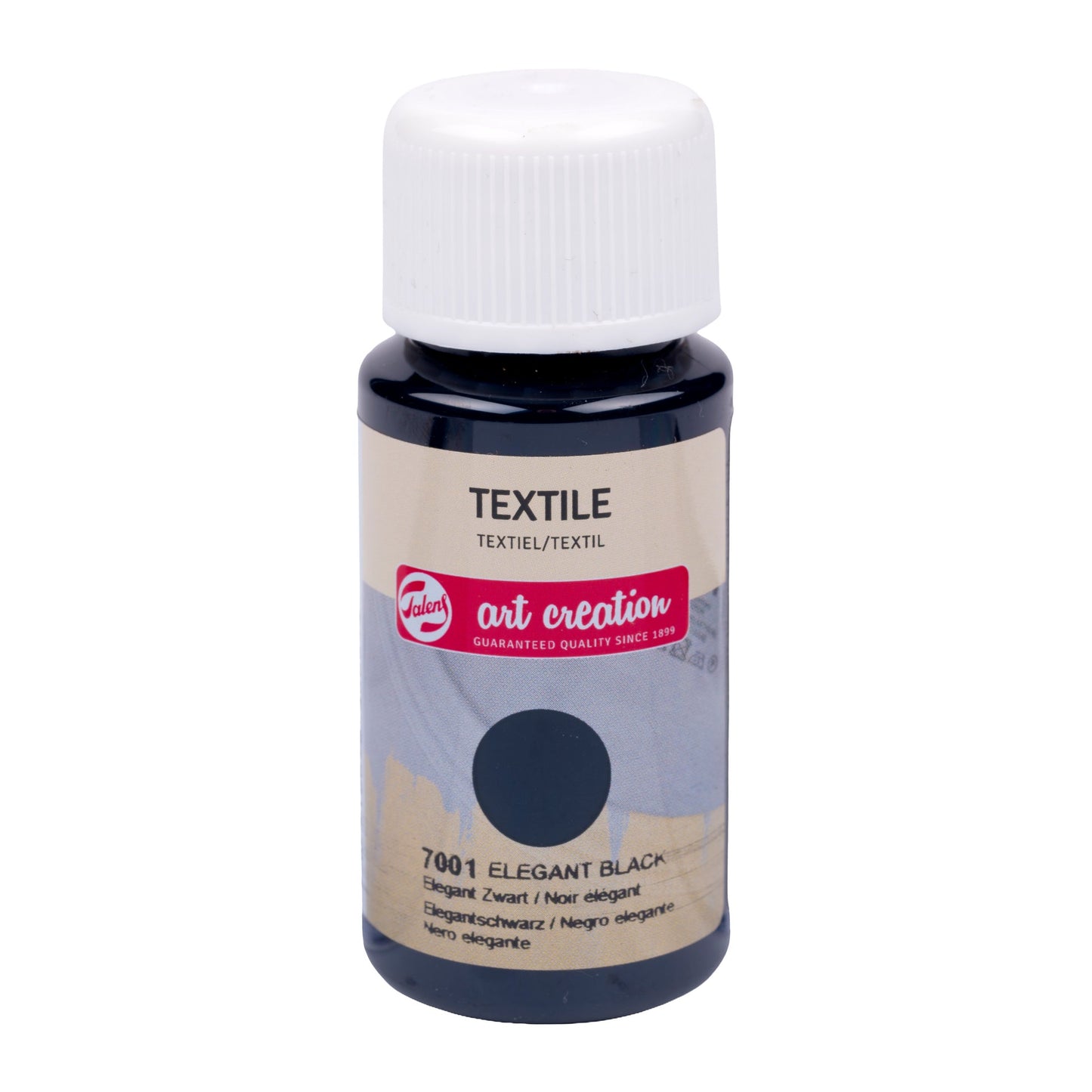 Talens Creazione di arte Bottiglia tessile 50 ml Elegante Nero 7001
