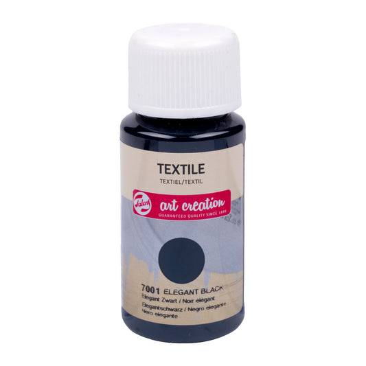 Talens Creazione di arte Bottiglia tessile 50 ml Elegante Nero 7001