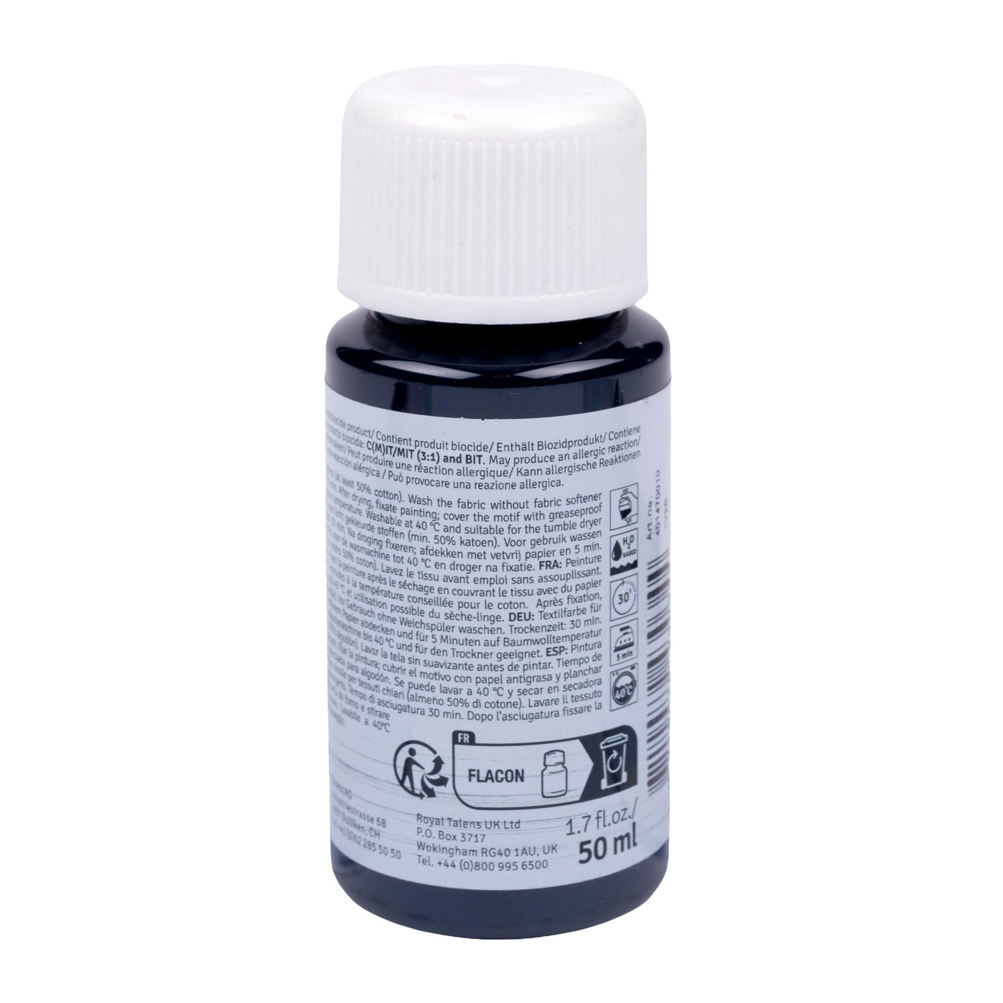 Talens Creazione di arte Bottiglia tessile 50 ml Elegante Nero 7001