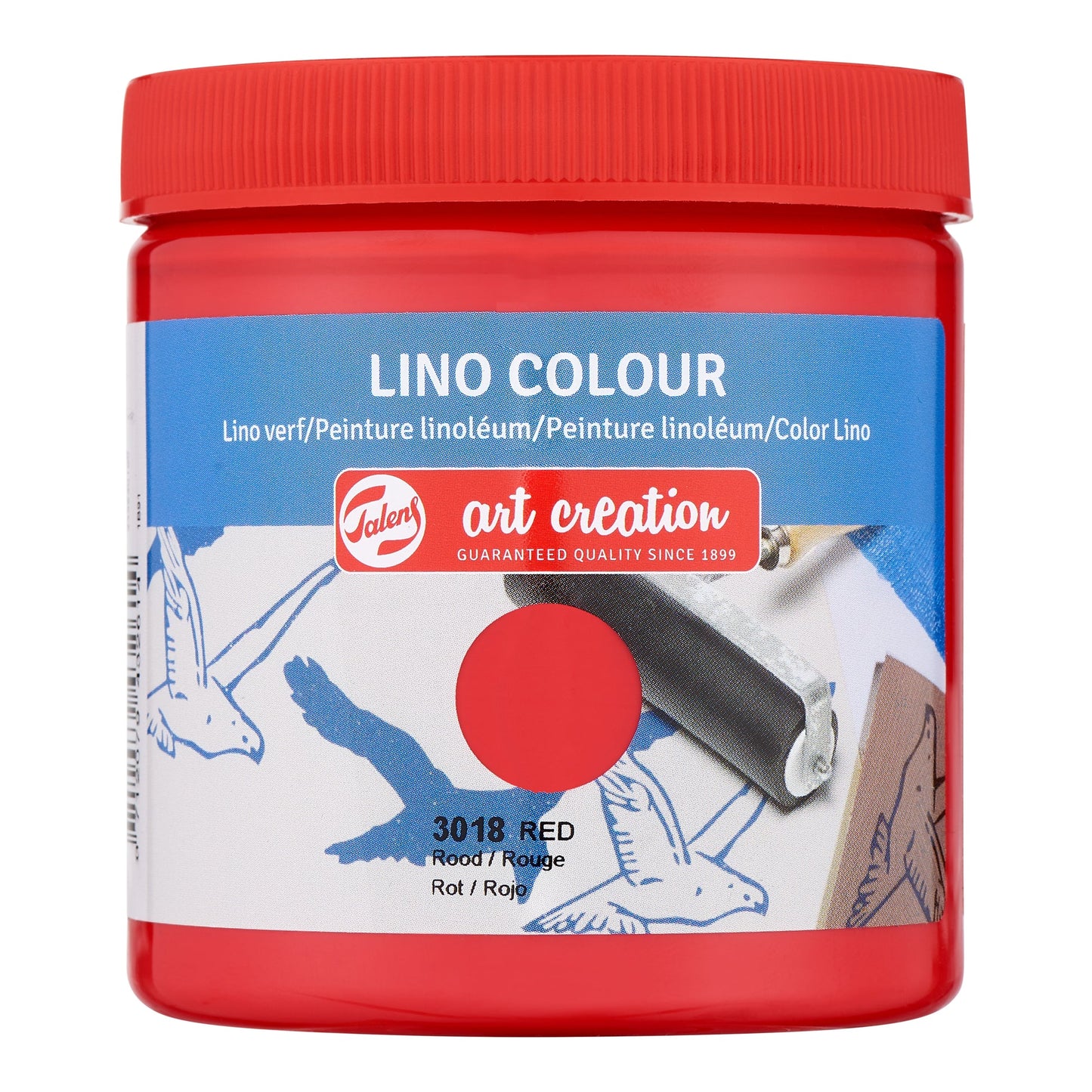 Talens Art Creation Linoleumfarbe Flasche 250 ml Rot 3018