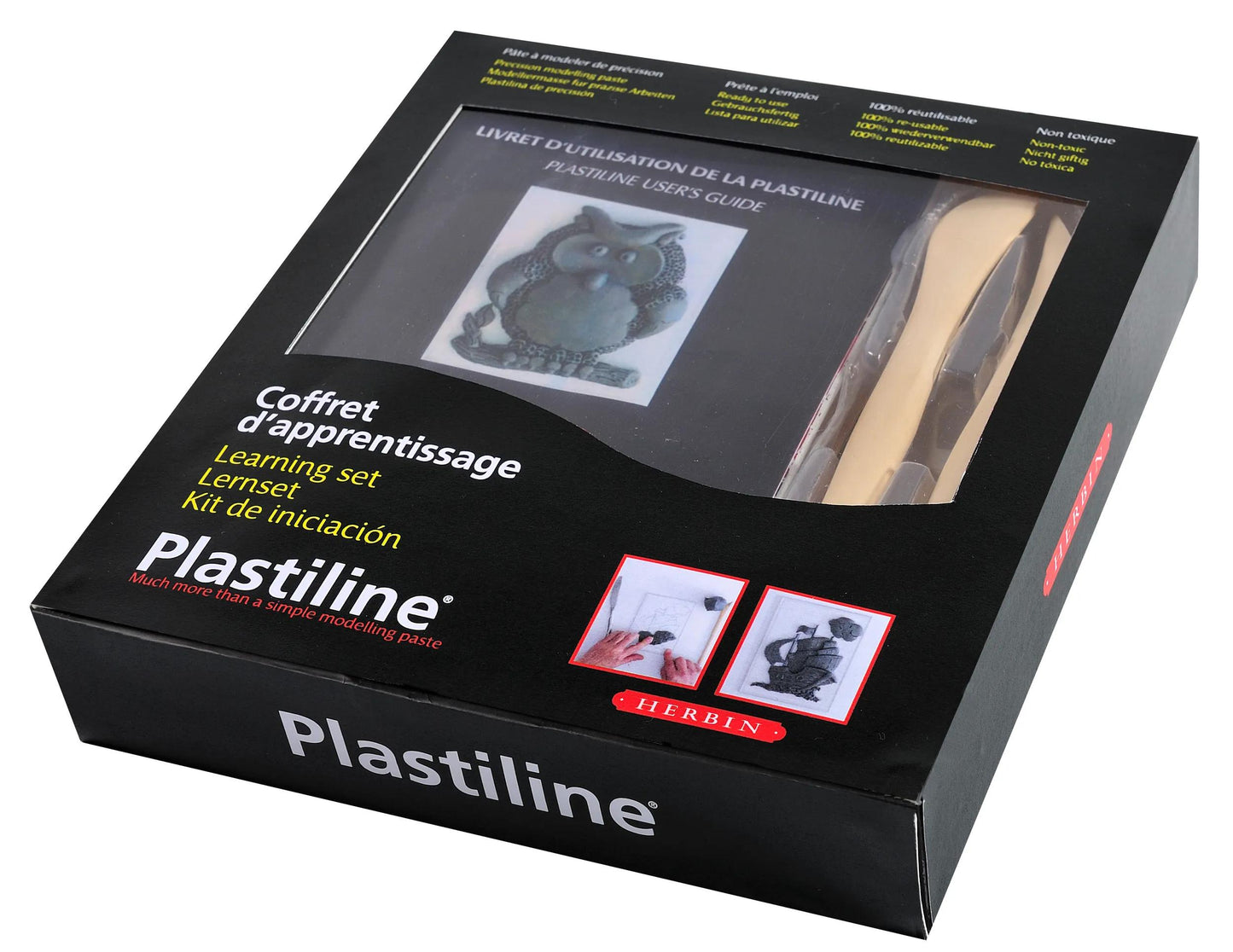Tedesco / Spagnolo Plastiline Learning Box - Grigio (Pacchetto x2)