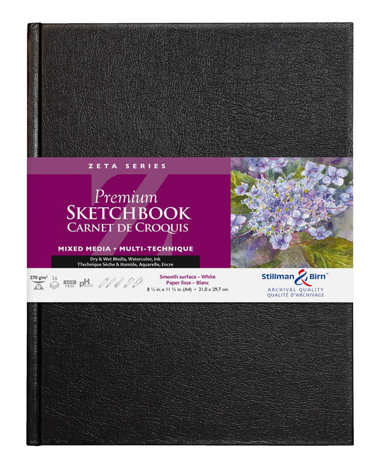 Zeta Series rigid remarried notebook 26F A4 270g - White (Pack x2)