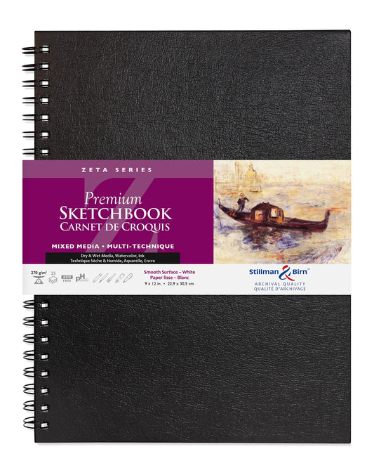 Zeta Series spiral notebook 25F 22,9x30,5cm 270g - White