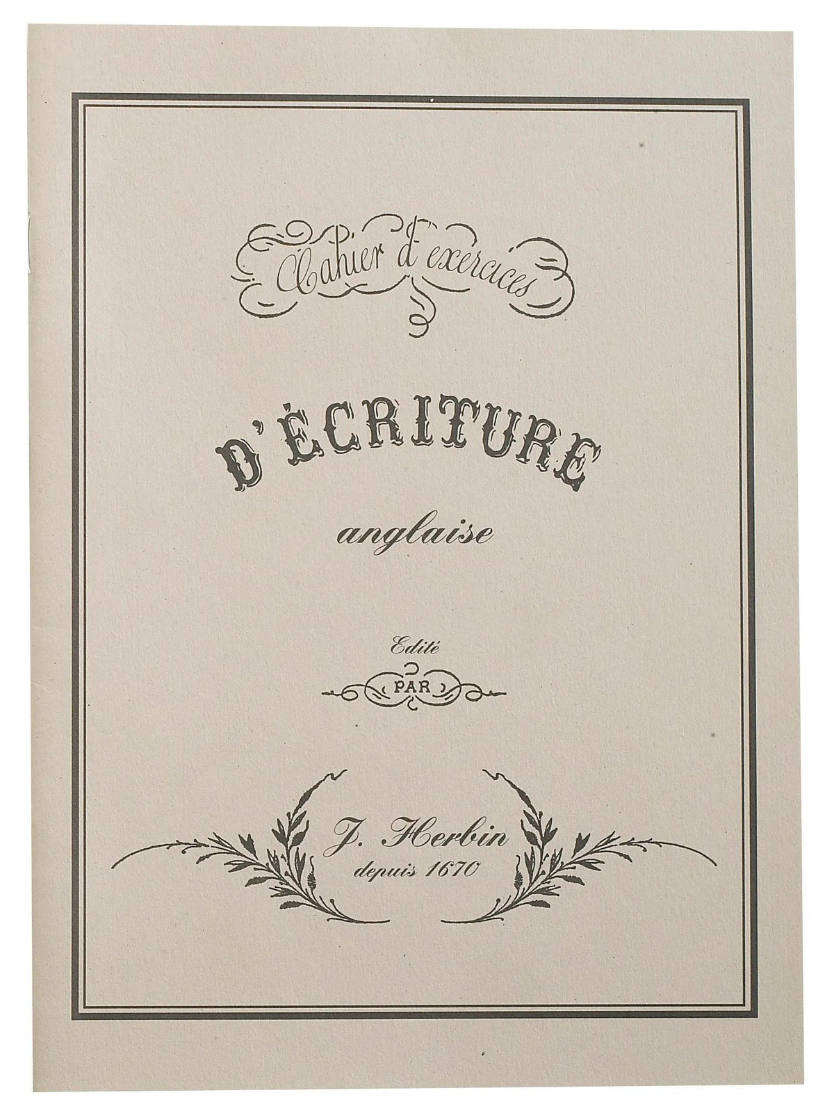 Cahier d'exercices d'écriture (lot de 10)