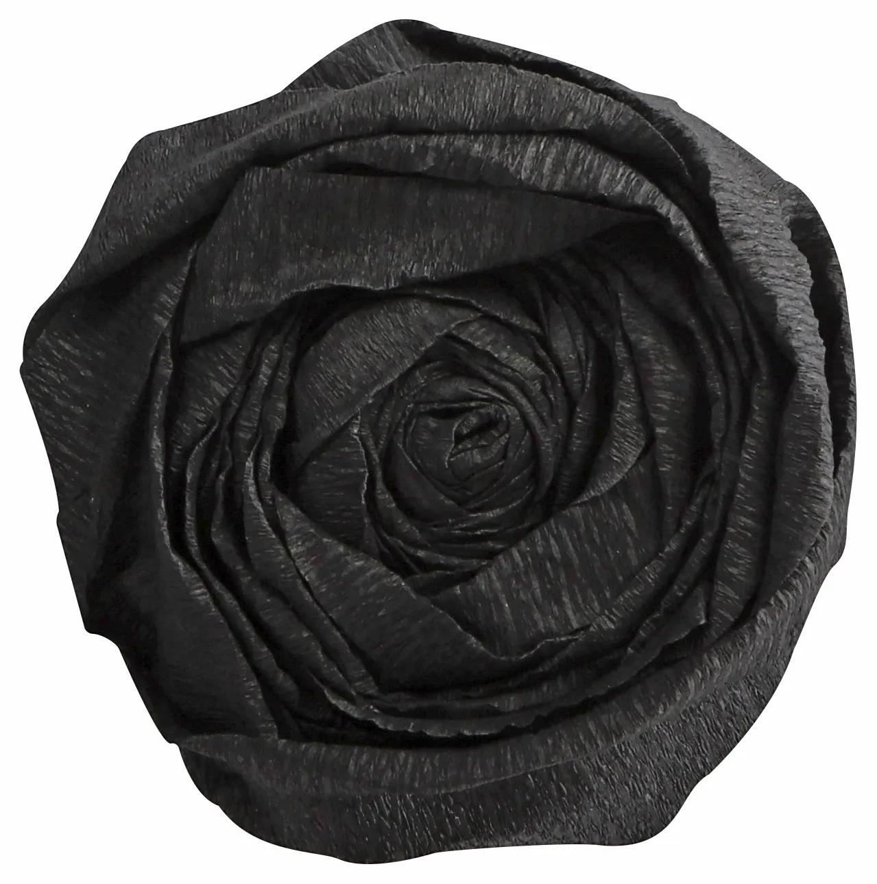 CREPON PAPER, Pack of 10 folded sheets 40% in size 2x0.50m - Black