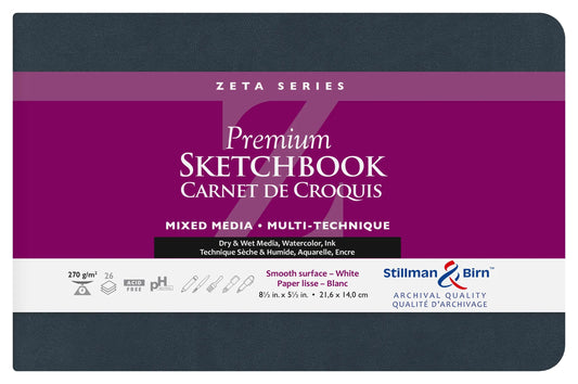 Zeta Series flexible notebook 26F 14x21,6cm 270g - White (Pack x2)