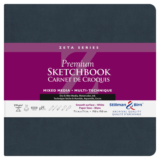 Zeta Series flexible notebook 26F 19x19cm 270g - White (Pack x2)