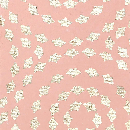 PAPIER ARTISANAL, Étui de 10 feuilles au format 50x70cm - Cercles rose