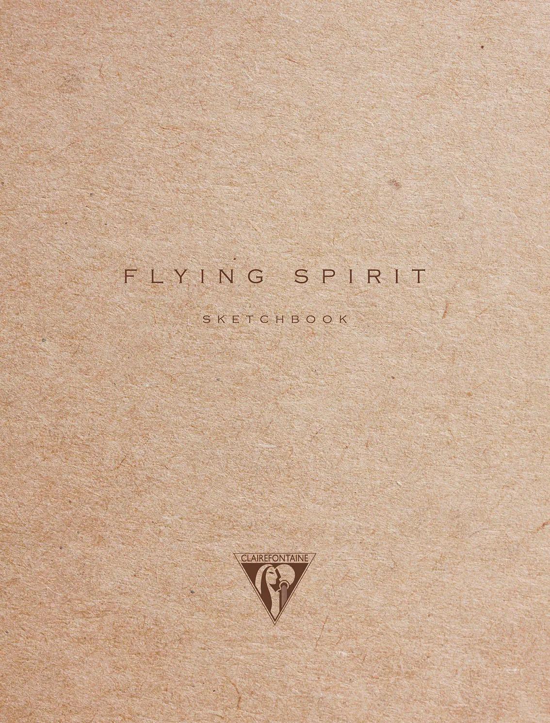 Flying Spirit notebook sewn 60F 16x21cm 90g - Brown Kraft (Pack x5)
