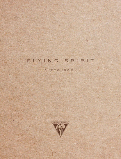 Flying Spirit notebook sewn 60F 16x21cm 90g - Brown Kraft