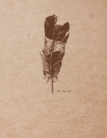 Flying Spirit Notebook genäht 50F A6 90g - Braune Kraft (5er-Pack)