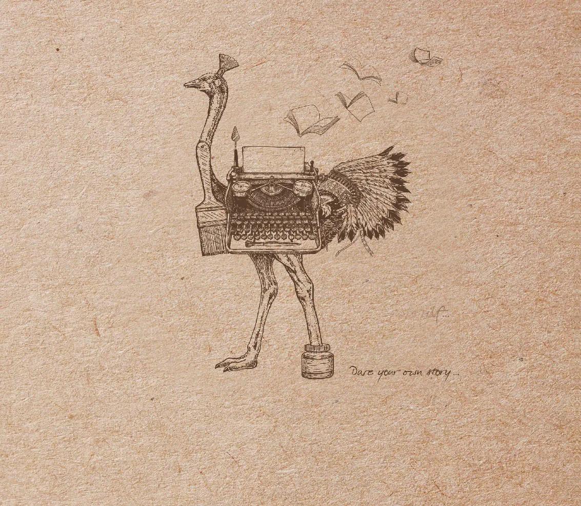 Flying Spirit notebook sewn 50F 15,5x15,5cm 90g - Brown Kraft (Pack x5)