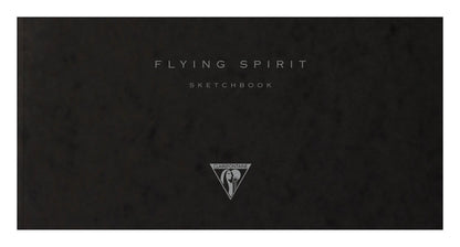 Flying Spirit notebook cucito 50F 10.5x21cm 90g - Nero (confezione da 5)
